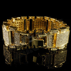 14k Gold Iced Mini Goliath Bracelet