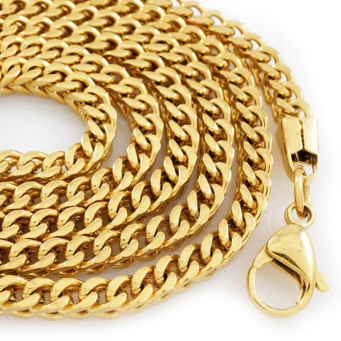 18K 4mm Gold Franco Chain