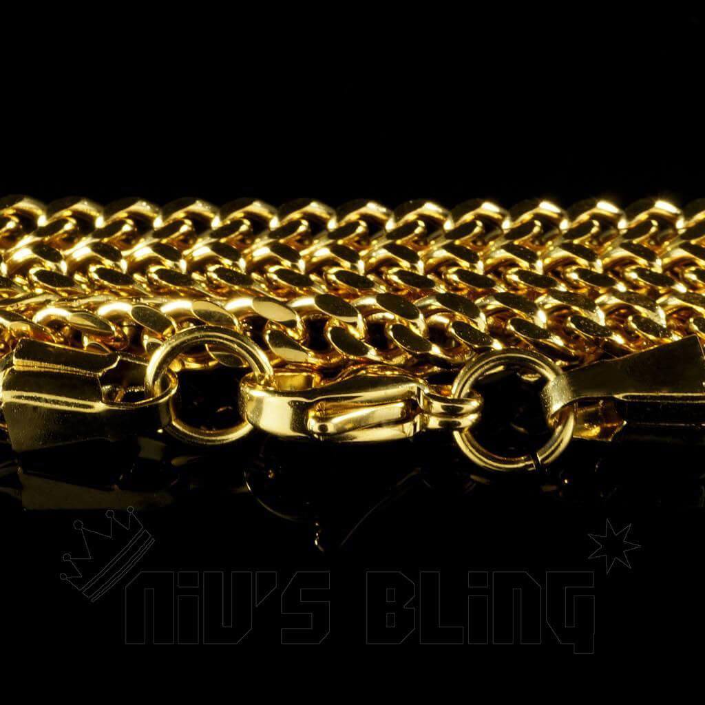 18K 4mm Gold Franco Chain
