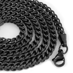 18K Black Gold 4mm Franco Chain