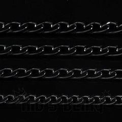 18K Black Gold Cuban Link Chain