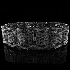 18K Black Gold Iced Hercules Bracelet