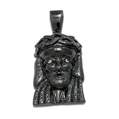 18K Black Gold Plated Jesus Piece 6 With Box Chain