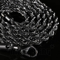 18K Black Gold Rope Chain