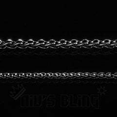 18K Black Gold Wheat Chain