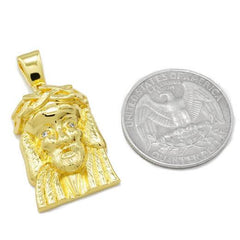 18K Gold Jesus Piece 6 With Box Chain