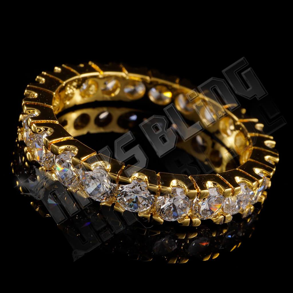 18K Gold Promise Eternity Ring