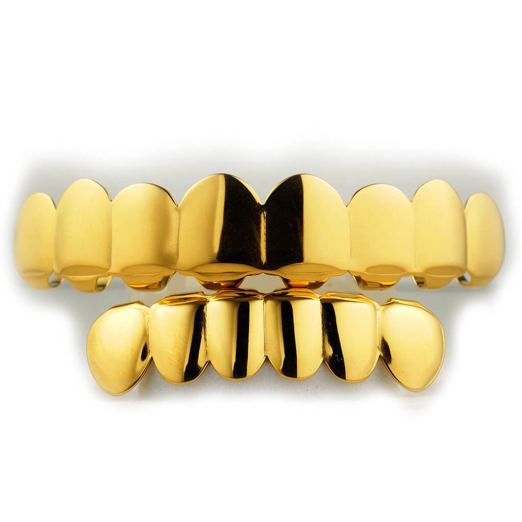 18K Gold Stainless Steel 8 Tooth Grillz