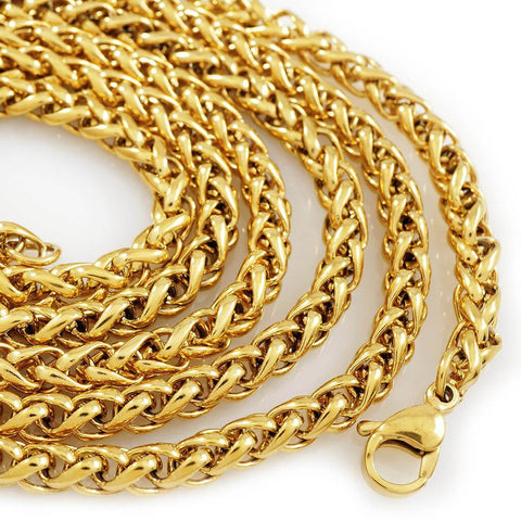 18K Gold Wheat Chain