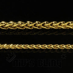 18K Gold Wheat Chain