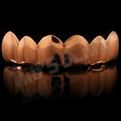 18K Rose Gold Stainless Steel 6 Tooth Grillz