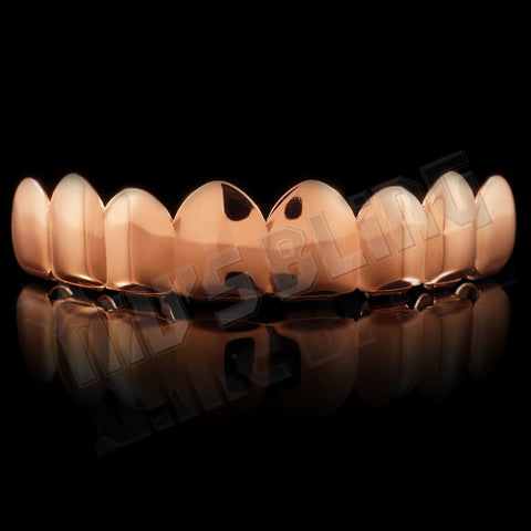 18K Rose Gold Plated Stainless Steel 8 Tooth Grillz