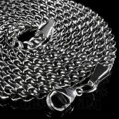18K White Gold 4mm Franco Chain