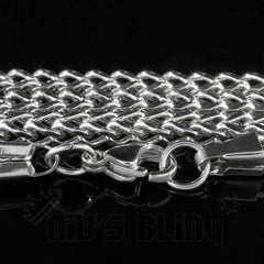 18K White Gold 4mm Franco Chain