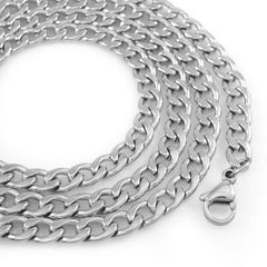 18K White Gold Cuban Link Chain