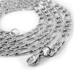 18K White Gold Figaro Chain