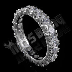 18K White Gold Promise Eternity Ring