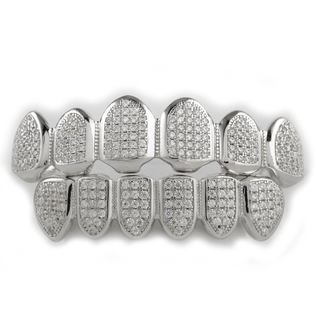 .925 Sterling Silver Top Bottom Grillz