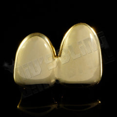 Gold Double Top Two Tooth Cap