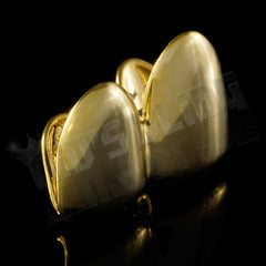 Gold Double Top Two Tooth Cap