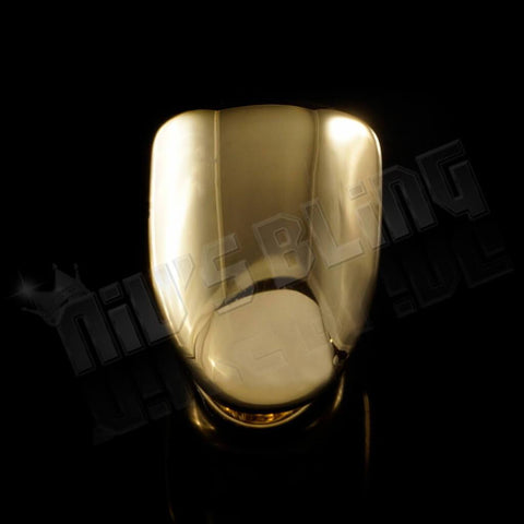 Gold Single Tooth Bottom Grill Cap