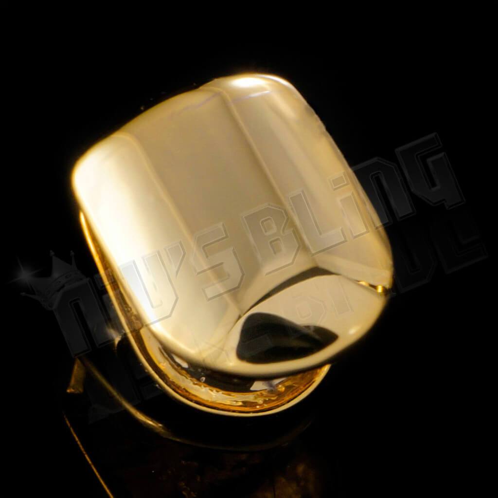 Gold Single Top Tooth Grill Cap