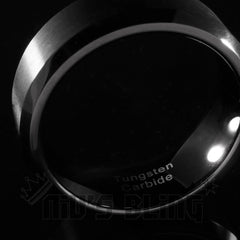 Black Tungsten Carbide Ring 8MM