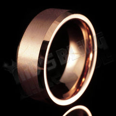 Rose Gold Tungsten Carbide Ring 8MM