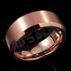 Rose Gold Tungsten Carbide Ring 8MM