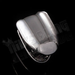 Silver Single Tooth Bottom Grill Cap