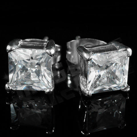 Stainless Steel Square Stud Earrings