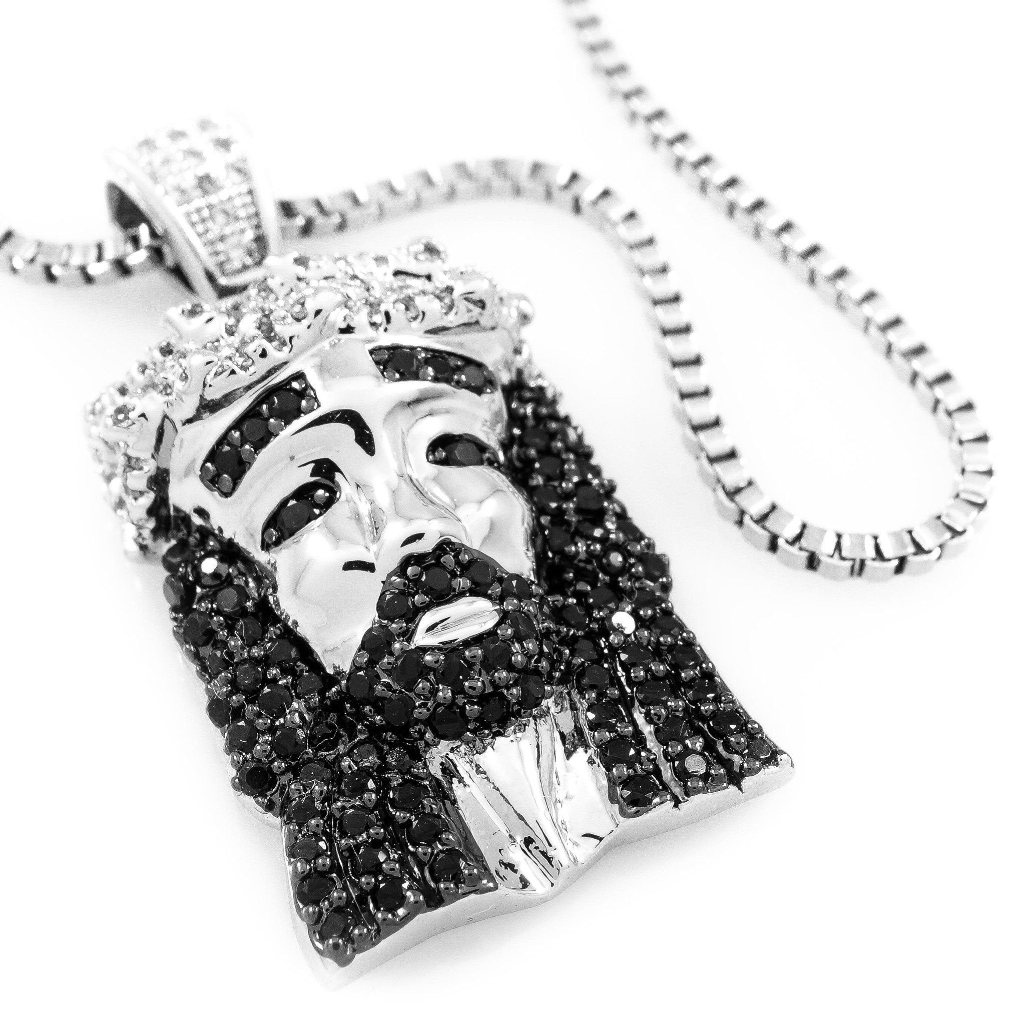 Silver Chain Mini Jesus Piece Chain 925 Silver Micro Jesus Piece